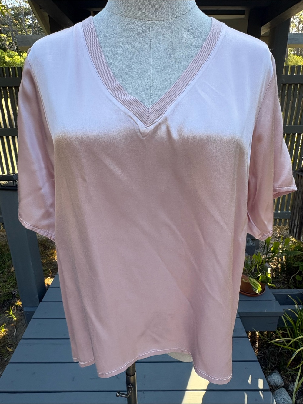 NATION SATIN PINK TOP